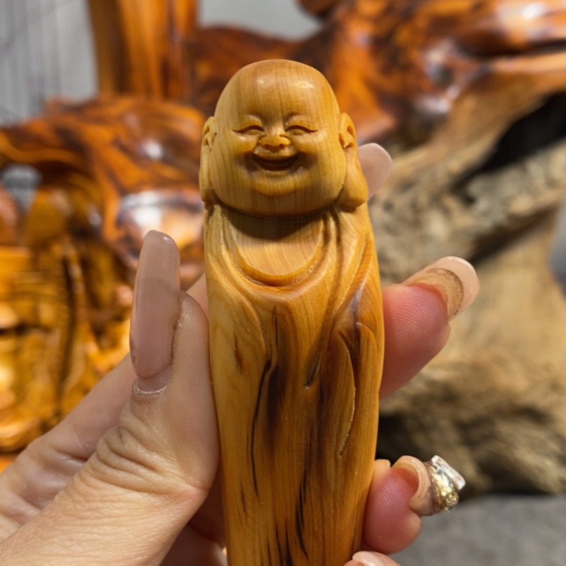 【闪购商品】柏木（崖柏）根雕木雕工艺品摆件创意，满10送1手把件