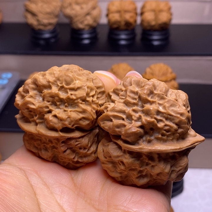 文玩核桃把件上古金蟾19