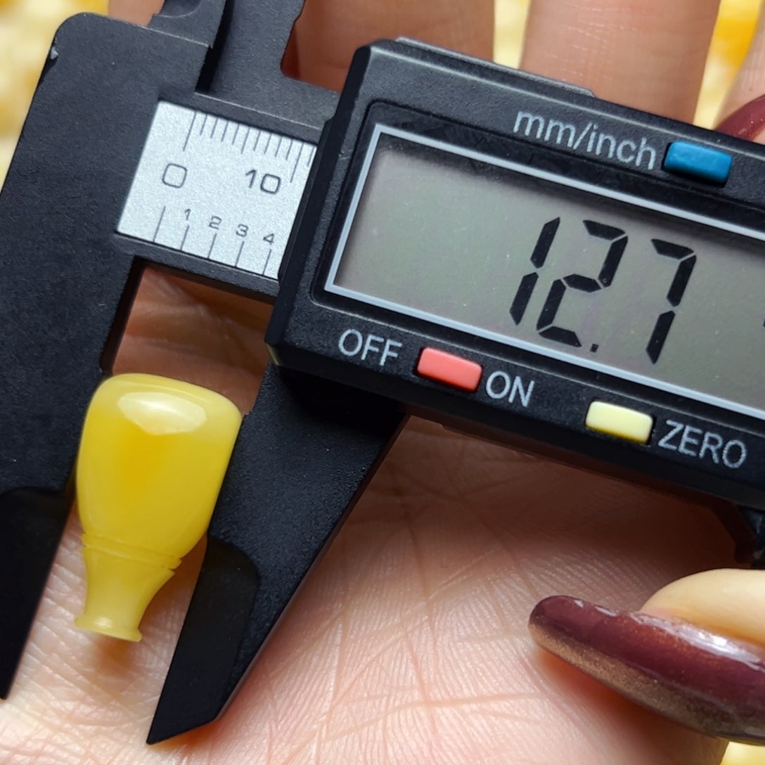 蜜蜡裸石未镶嵌12.7mm三通