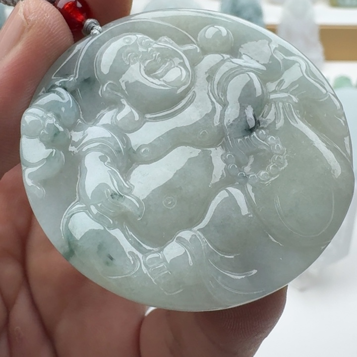 翡翠未镶嵌颈饰天然缅甸A货翡翠