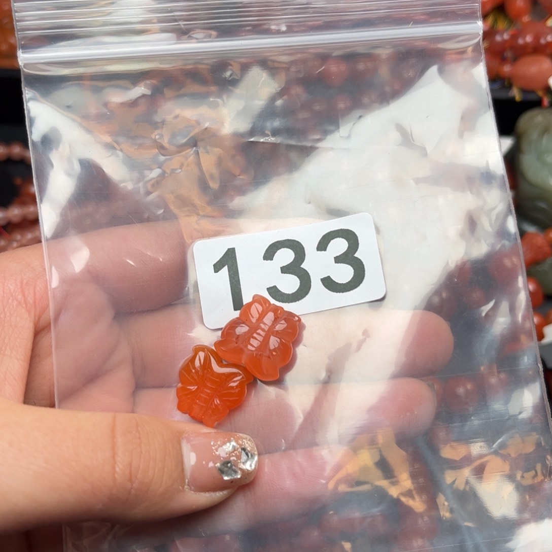 南红玛瑙珠宝奇石未镶嵌风***膀