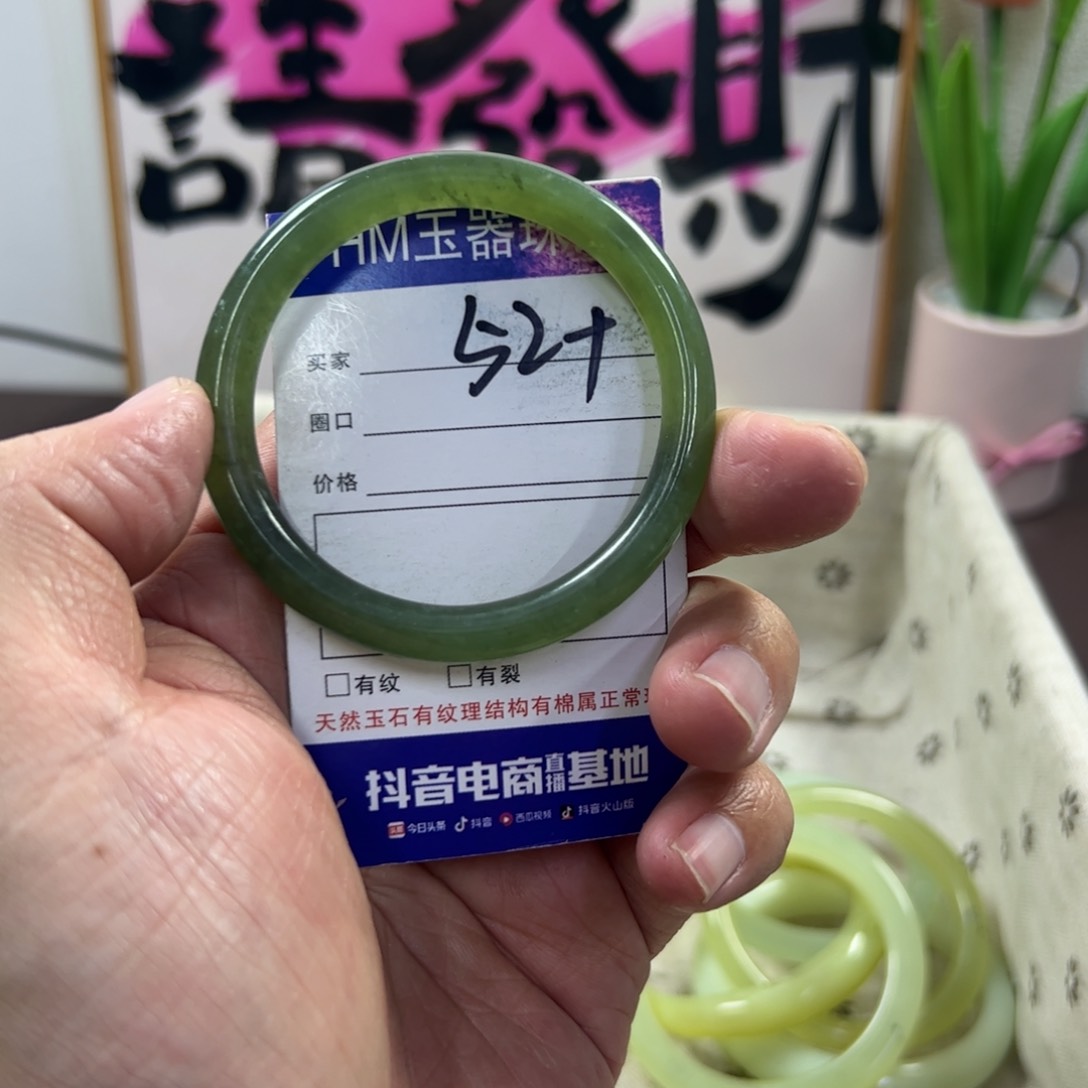 蛇纹石玉手镯未镶嵌489