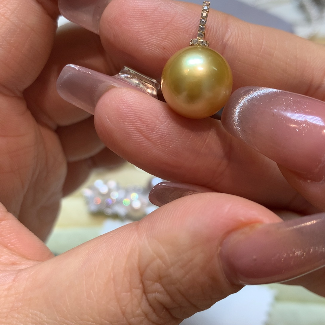 海水珍珠颈饰14K金镶嵌