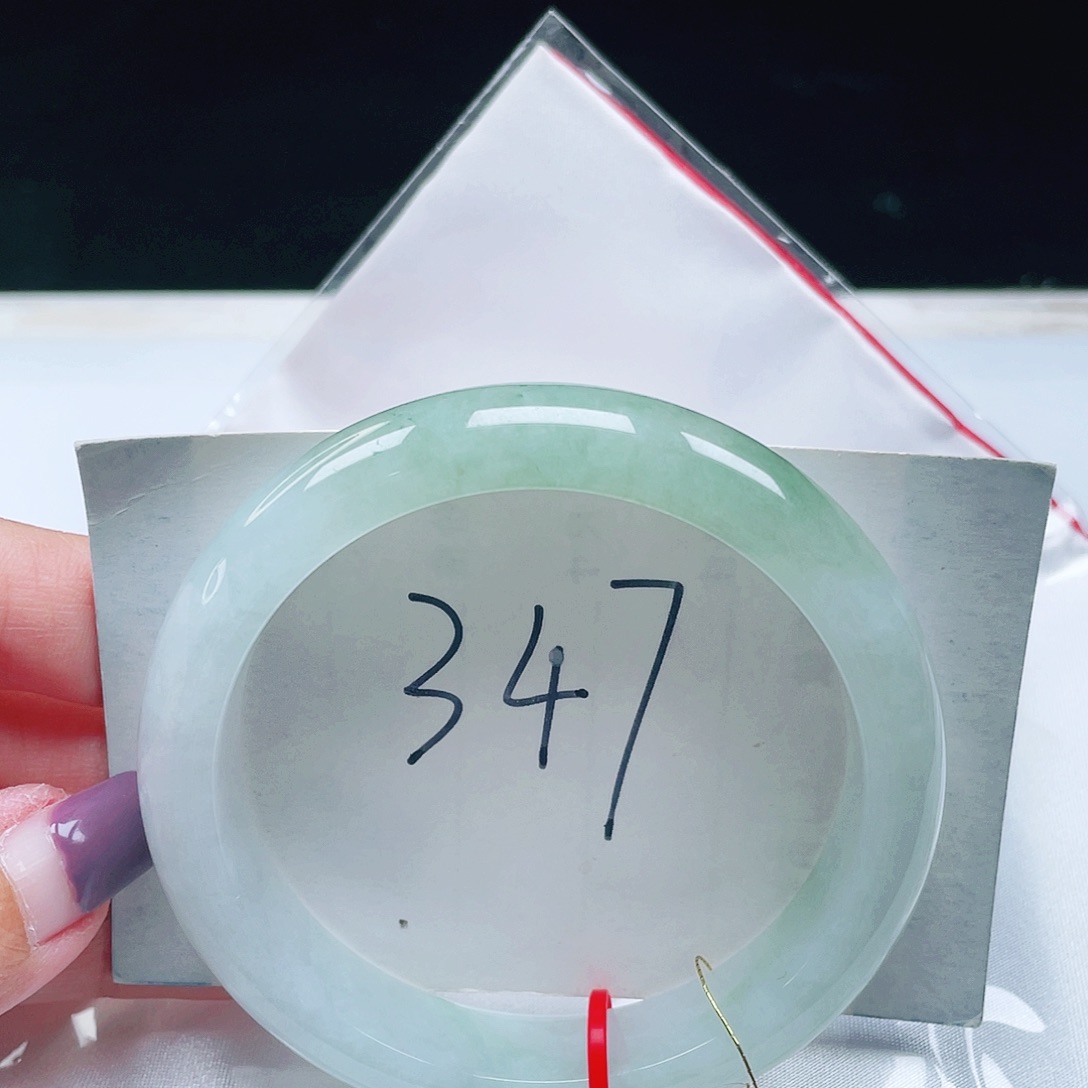 翡翠未镶嵌手镯缅甸翡翠59+