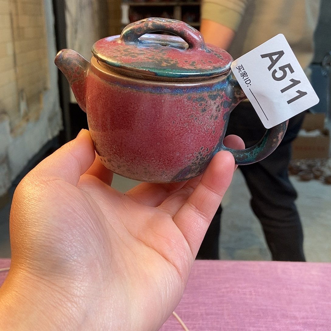 瓷片钧瓷茶壶茶具