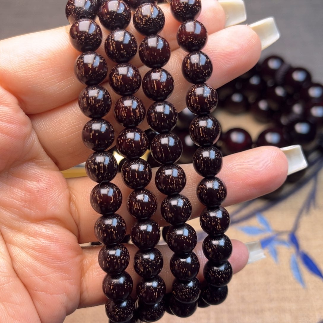 檀香紫檀（小叶紫檀）0.8 108颗满天星