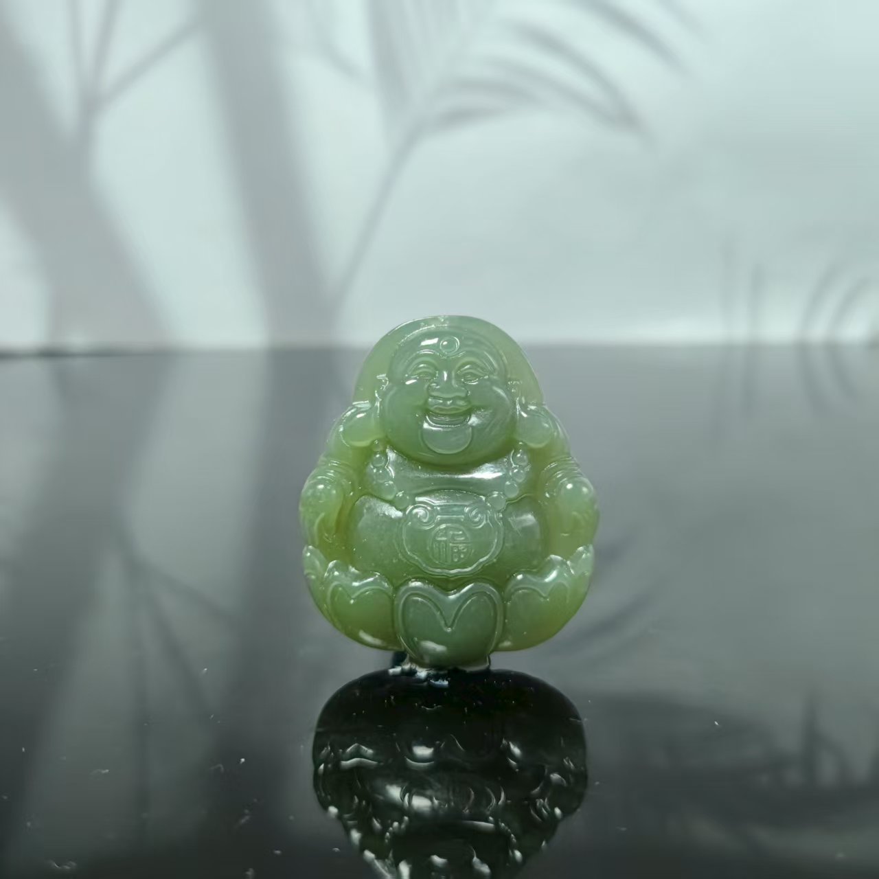 Q和田玉佛公吊坠2847