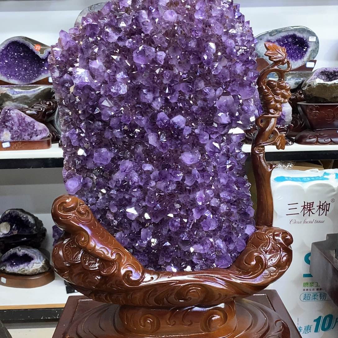 未镶嵌大型摆件（非配饰）紫晶小葛