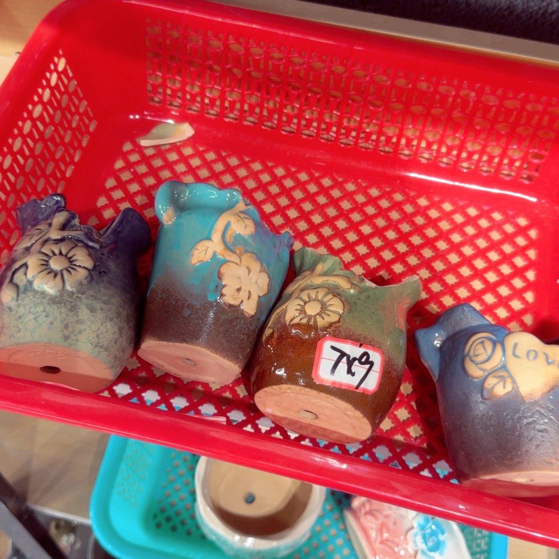 紫砂花盆粗陶屡次