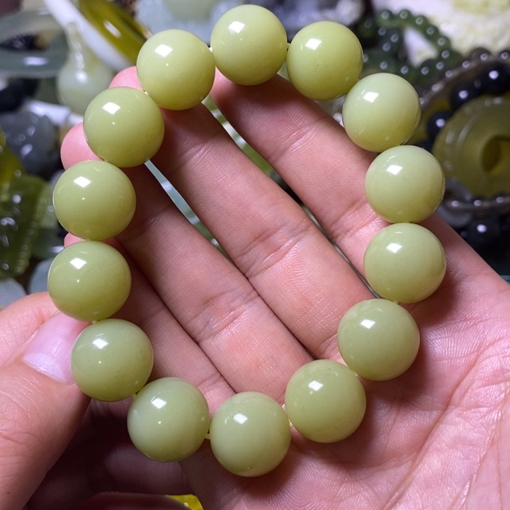 岫玉岫玉手串未镶嵌