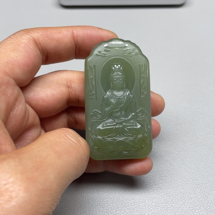 和田玉吊坠(不含链)未镶嵌锵***下