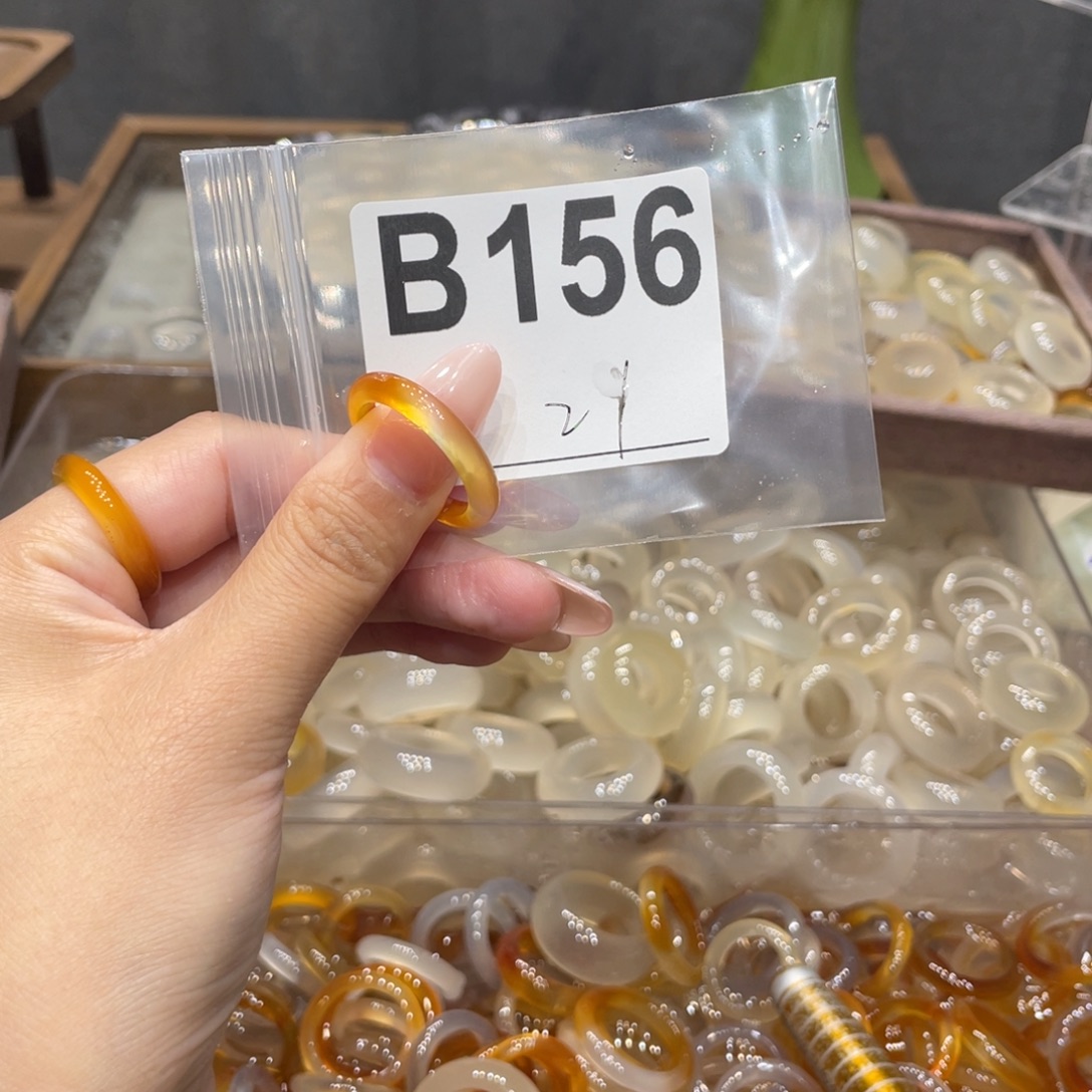 玛瑙/玉髓未镶嵌戒指156