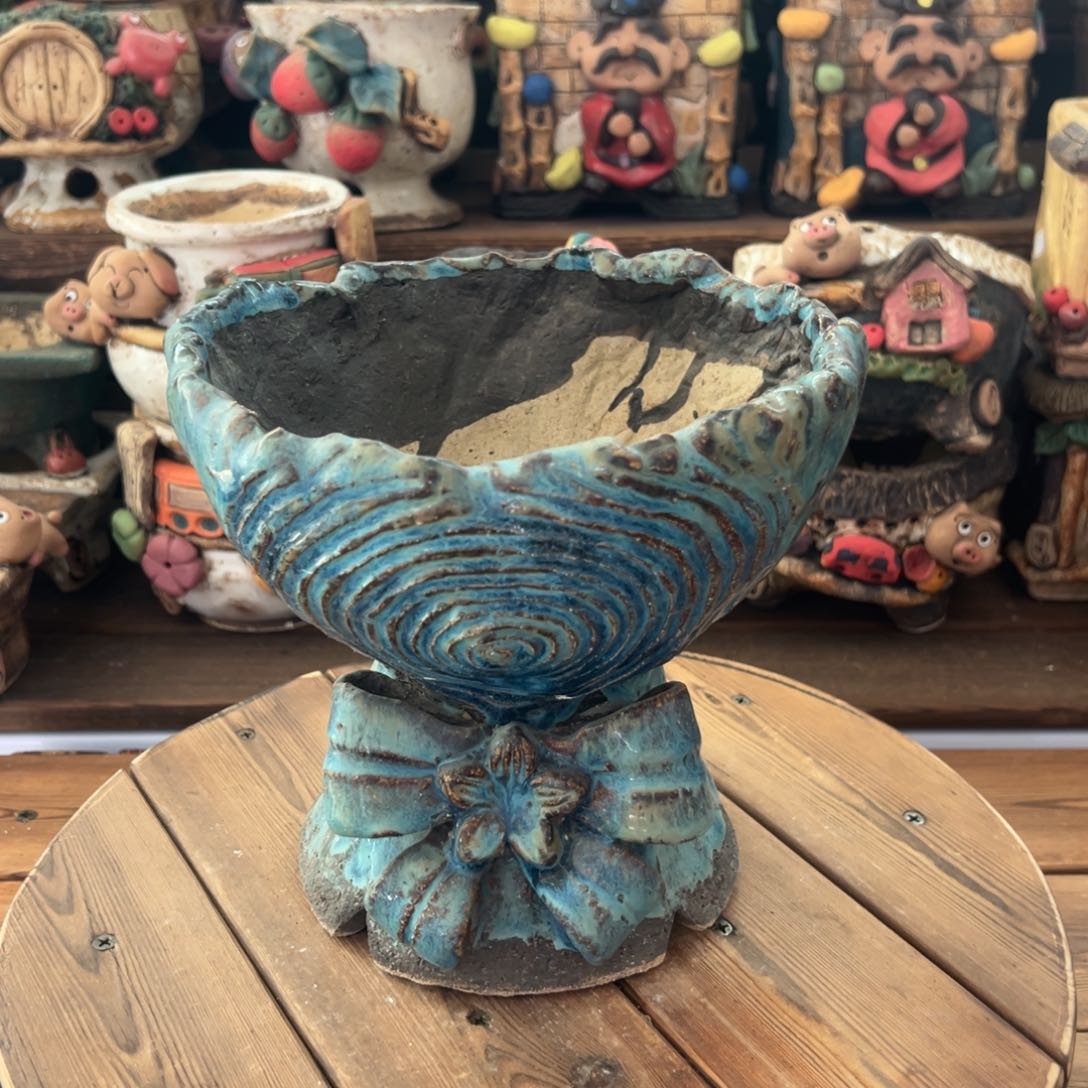 红陶白狐特价多肉花盆内口17