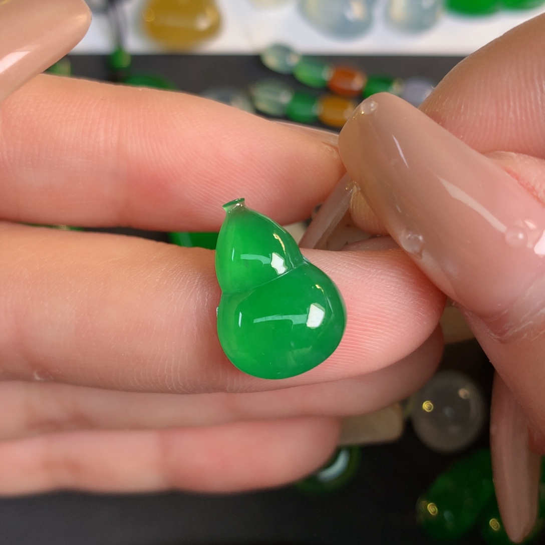 翡翠裸石翡翠翡翠15.64-11.03-3.96