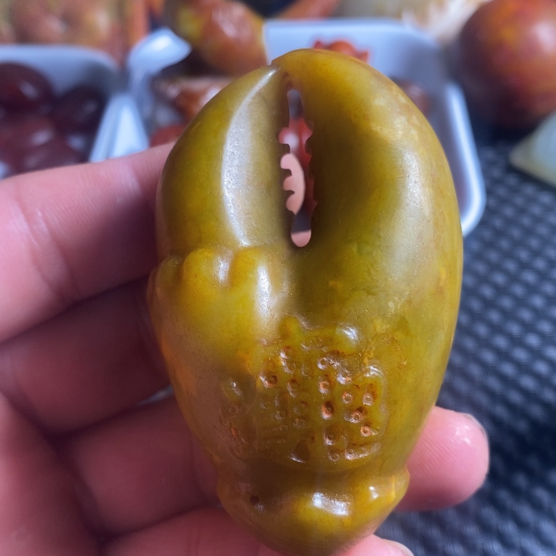 蛇纹石玉合金颈饰