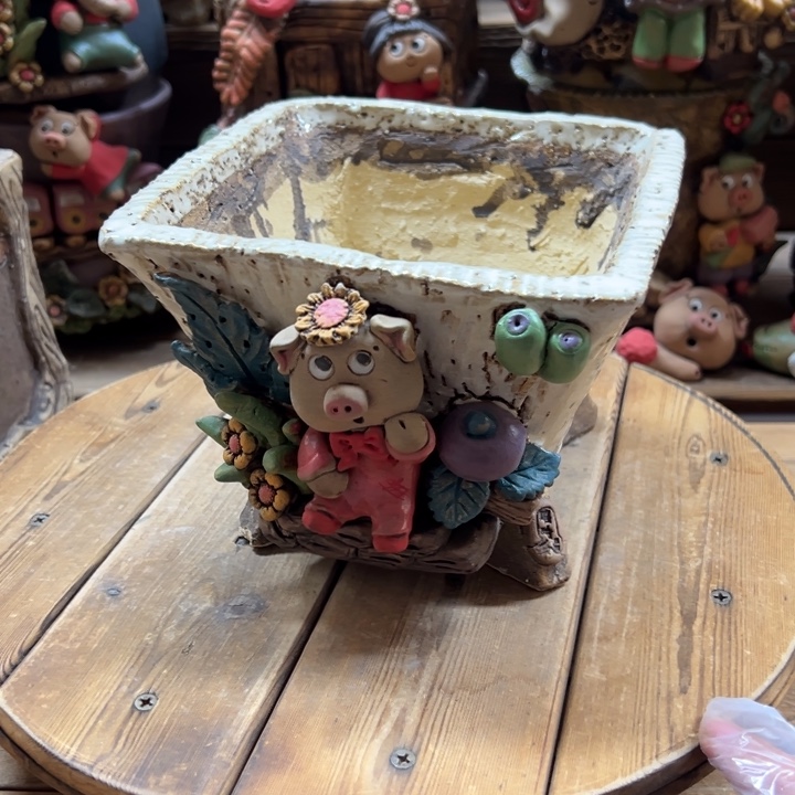 嘻哈多肉花盆百搭