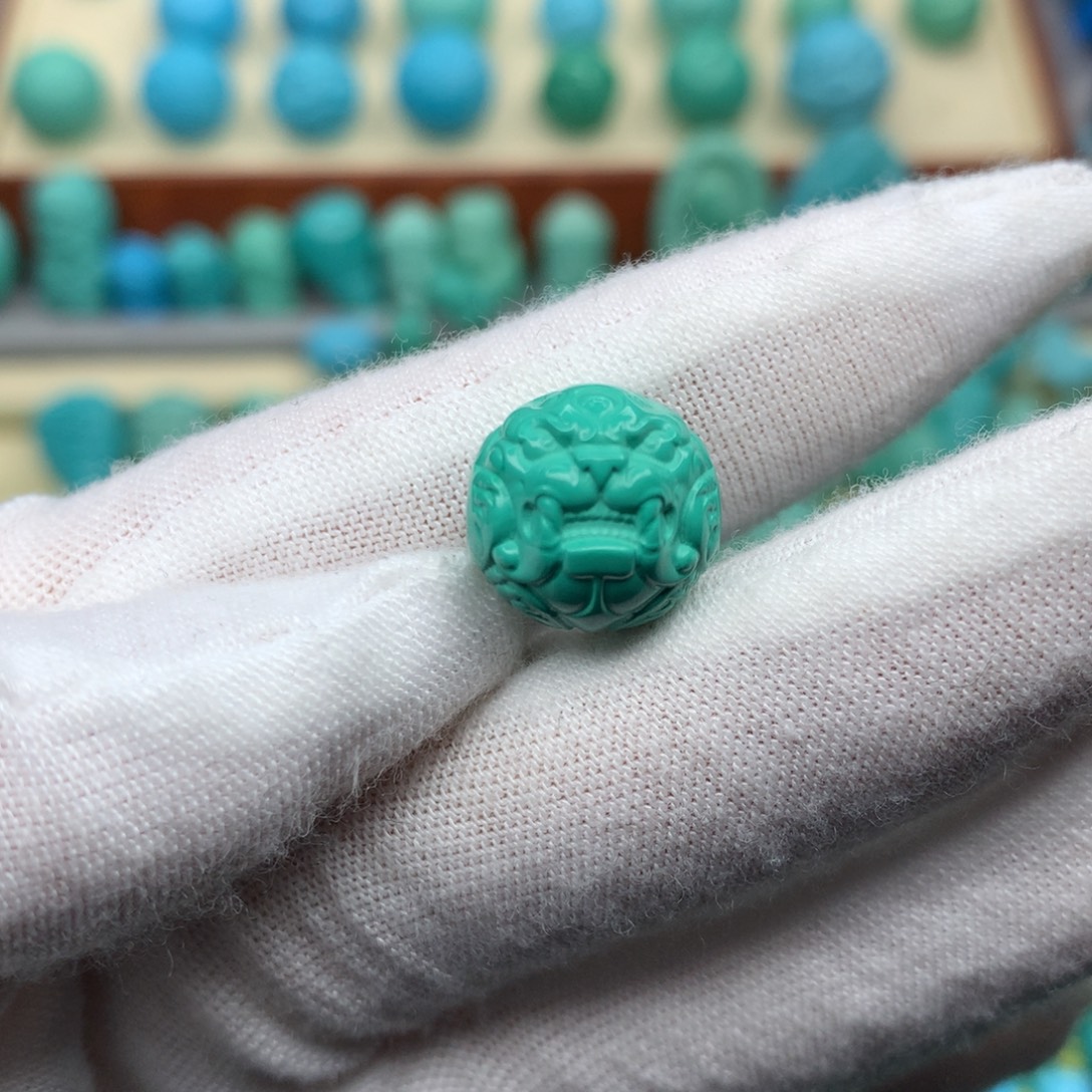 卡12果冻绿貔貅珠