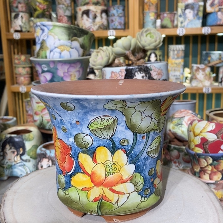 红陶景德镇艺术手绘作品