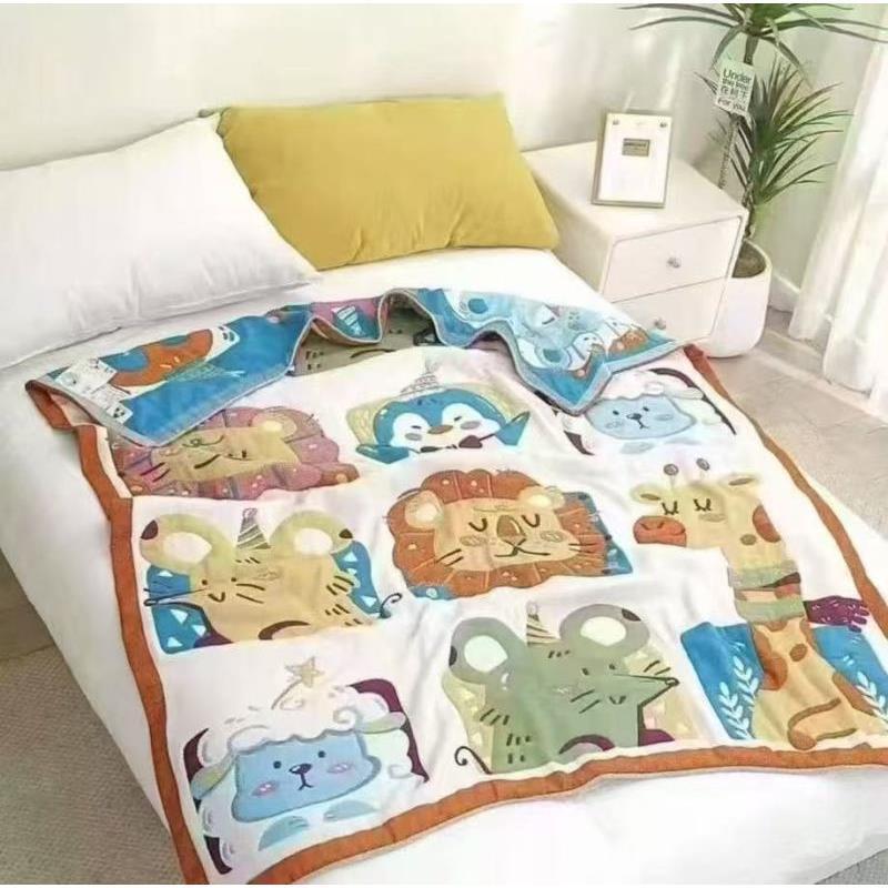 专享【京会社】32股涤棉面包被120*150微瑕 萌兽乐园 不挑花色