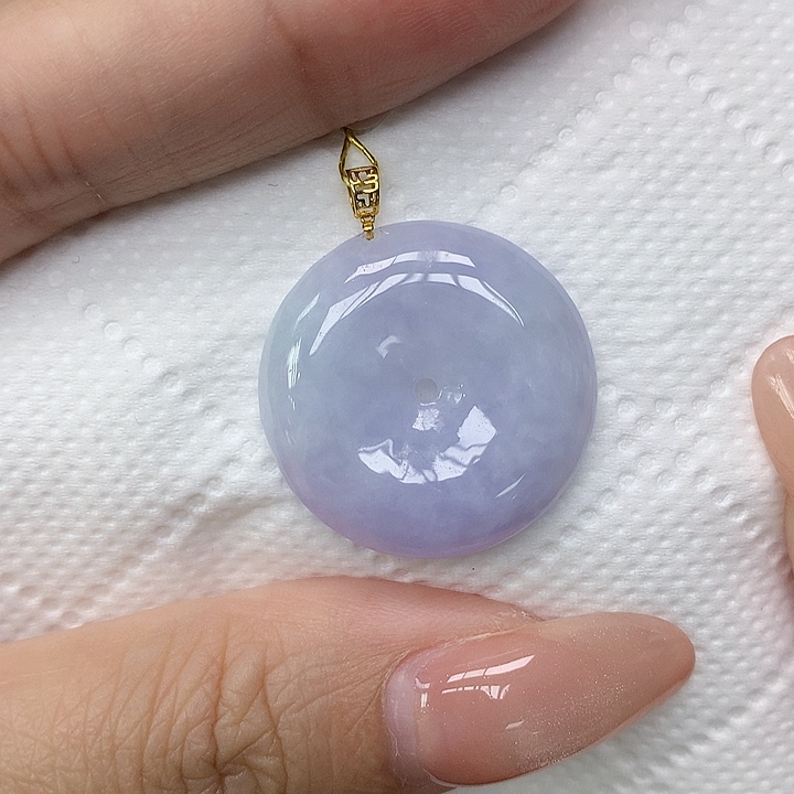 颈饰18K金镶嵌翡翠