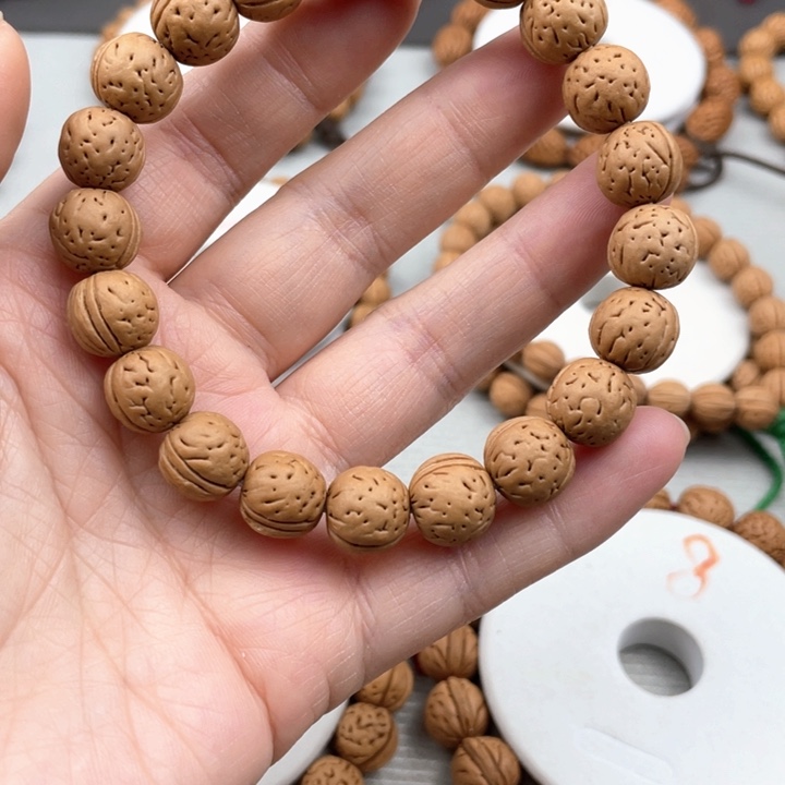A***e核桃手串/手链11尺寸野生桃核手串