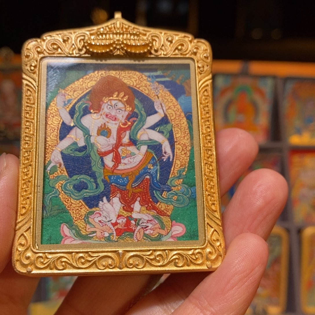 吊坠唐卡纯手绘唐卡纯手绘