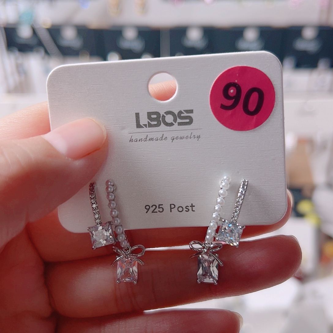 锆石纯铜合金耳环