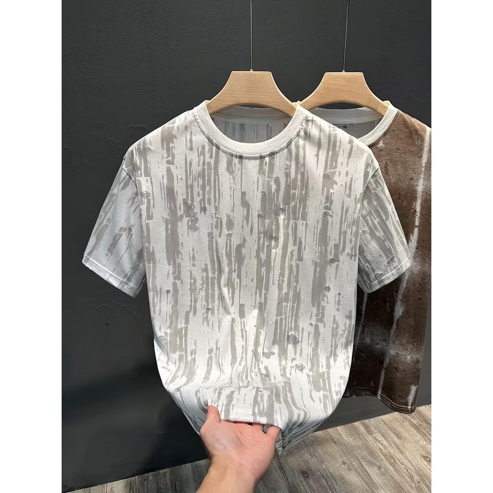 T625短袖t恤男夏季韩版潮流半袖上衣潮牌体恤衫