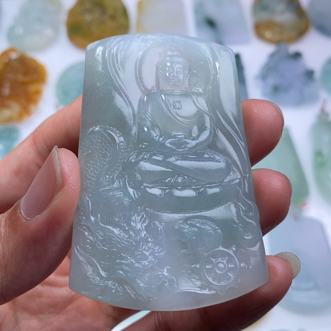 定制翡翠未镶嵌御龙大日