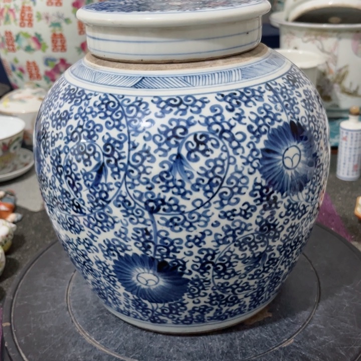 紫砂茶叶罐青花8888888888