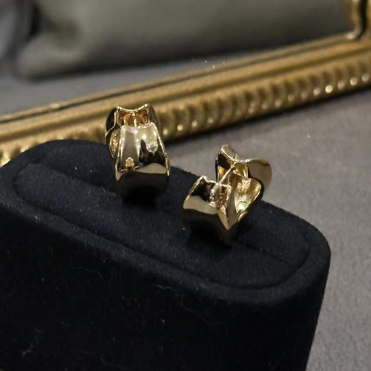 铜合金耳饰 冷淡风时尚耳饰-67325