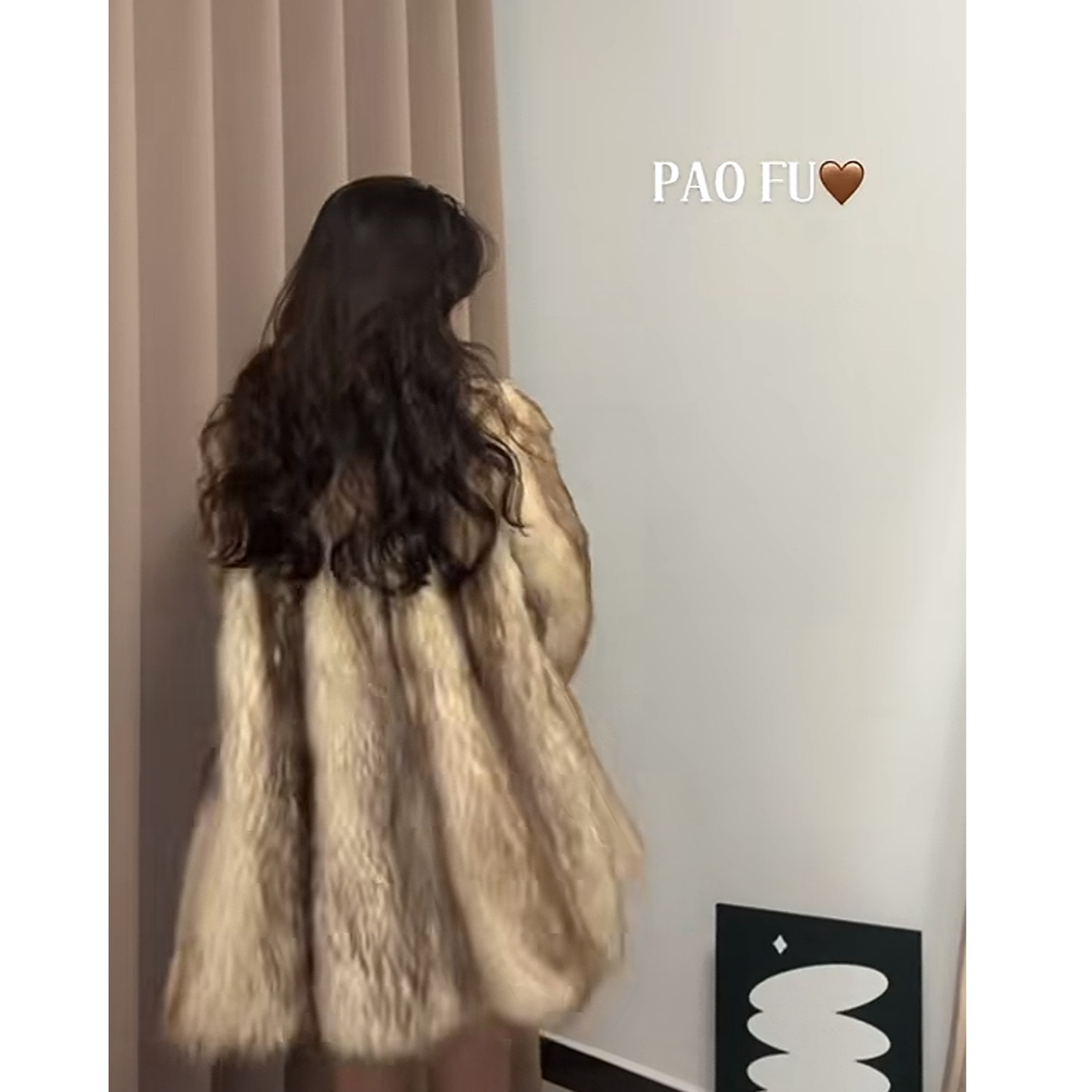 小浣熊长款保暖大衣直播间专拍请勿私拍