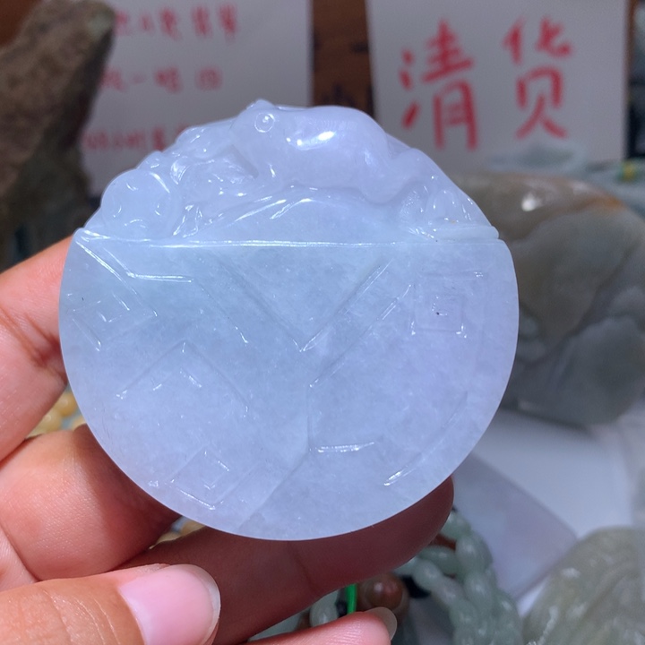 翡翠未镶嵌颈饰保真天然A货翡翠