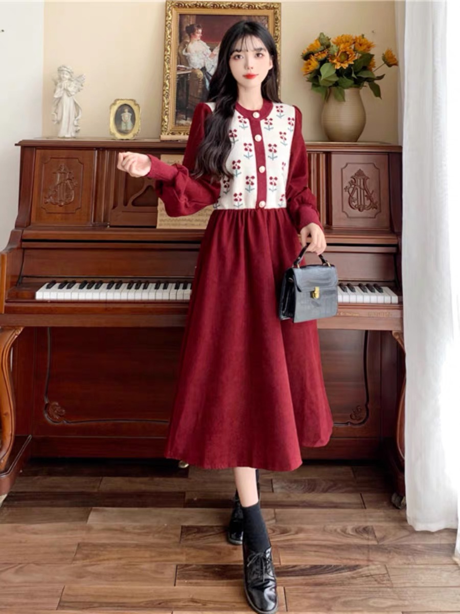 【表妹严选】E801-840秋冬精致仙女连衣裙百搭时尚气质