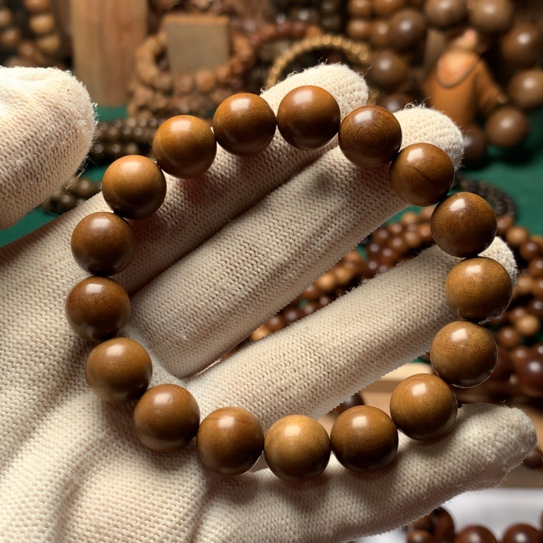 檀香木手串/手链老山檀香1.2微瑕