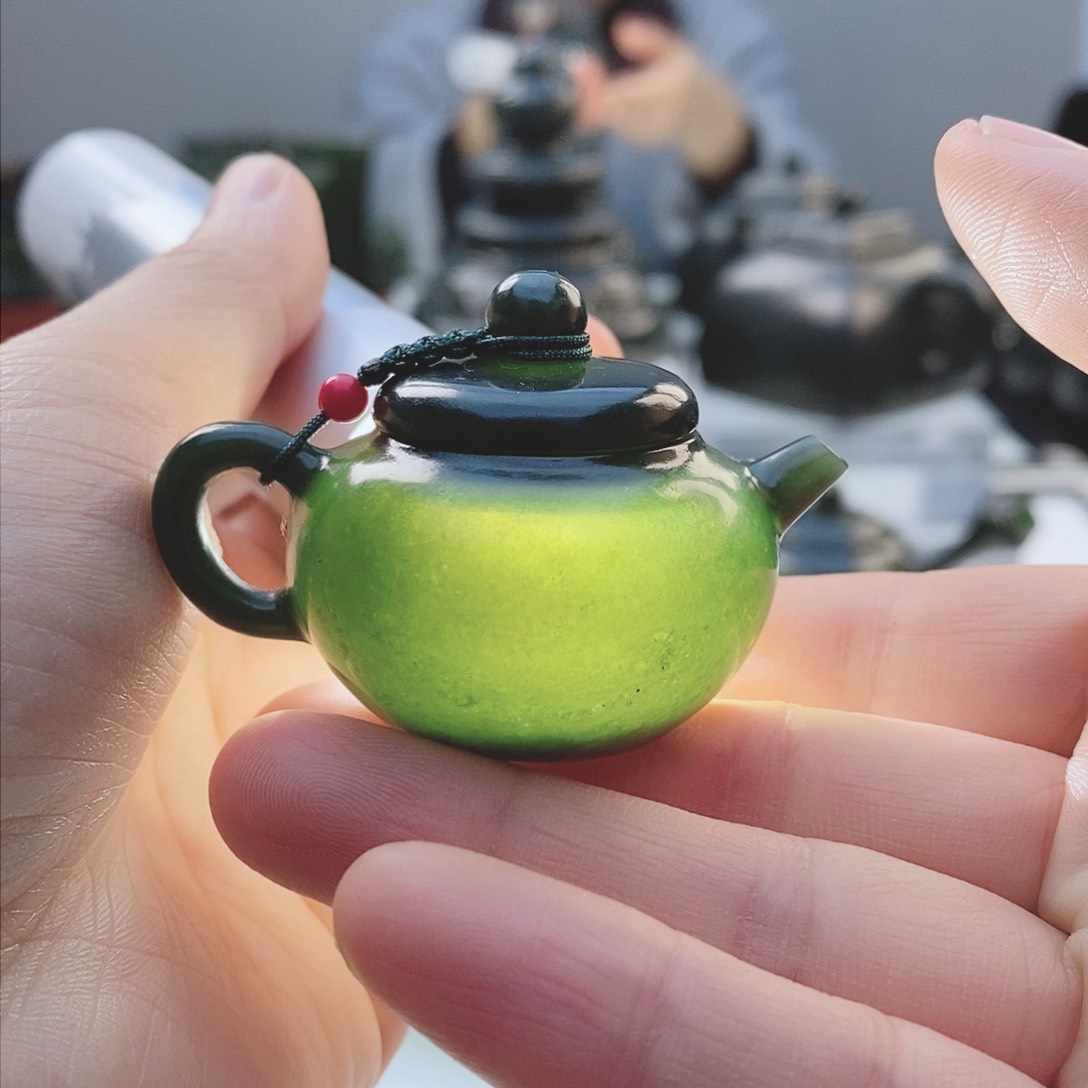 和田玉（青玉）把件未镶嵌