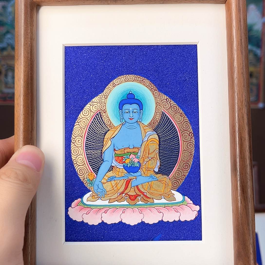 吊坠【果洛】洛周绘制药师12/8带框