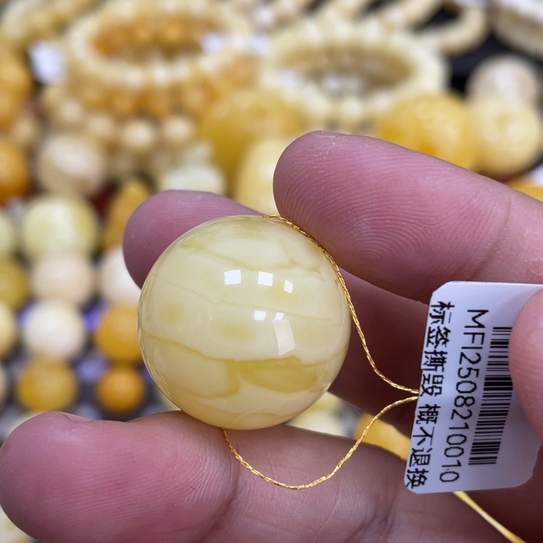 裸石蜜蜡未镶嵌22.6mm浓蜡妖花