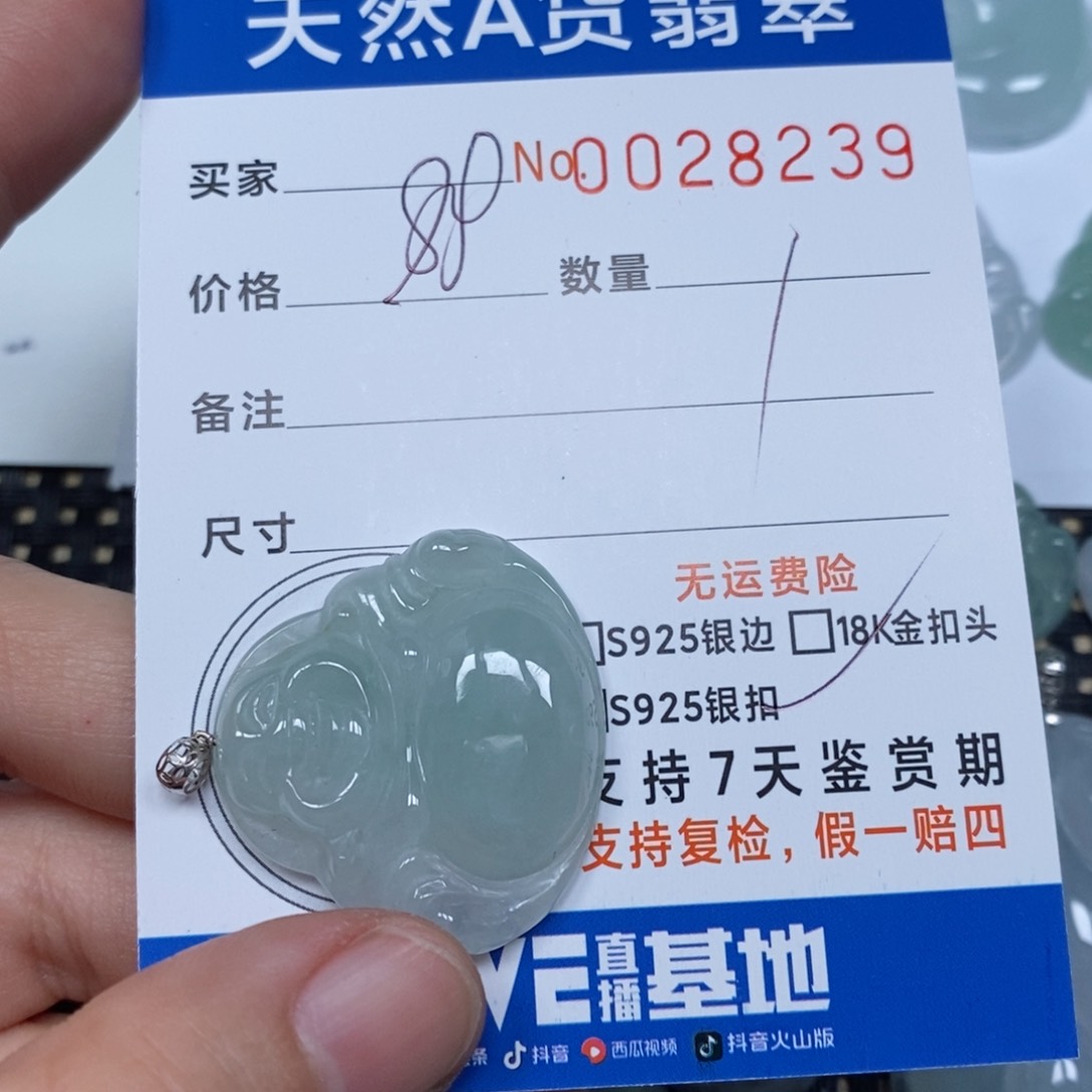 翡翠颈饰未镶嵌天然缅甸翡翠