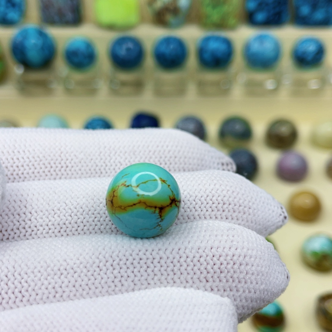 未镶嵌绿松石颈饰尺寸卡13.5