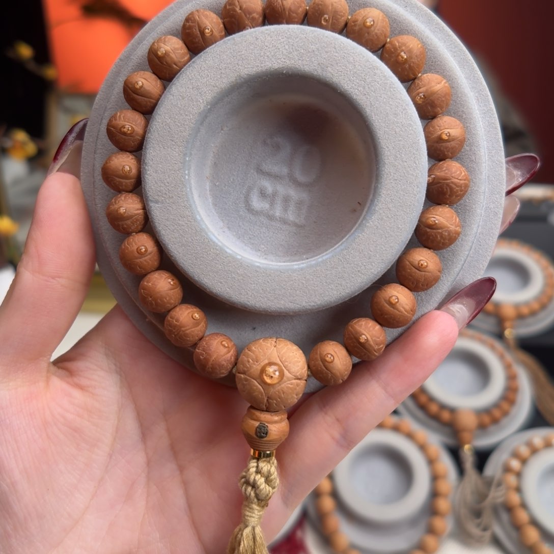 凤眼菩提手串10mm铁籽单圈素串货头新籽