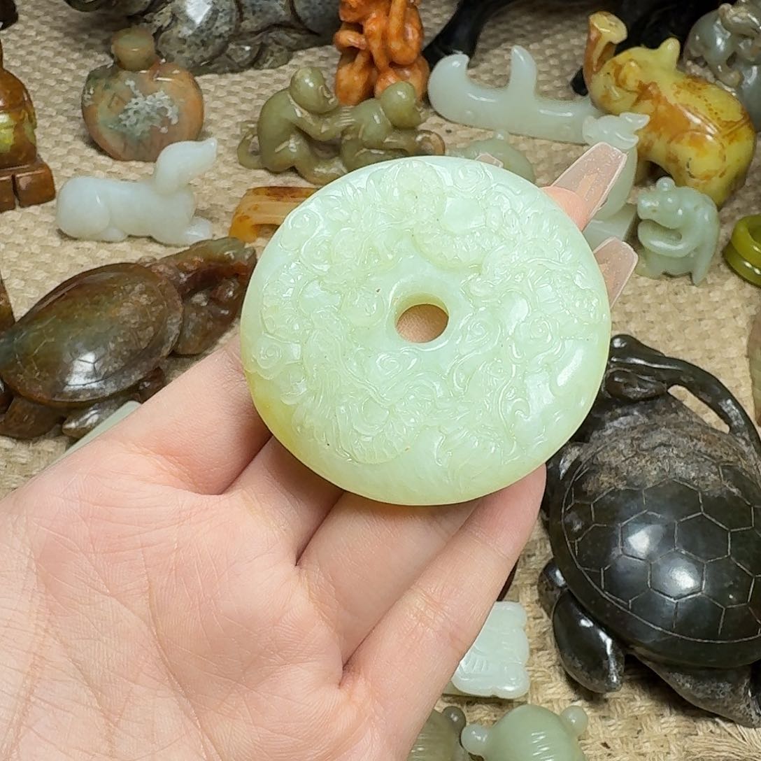 白玉菩提吊坠挂件