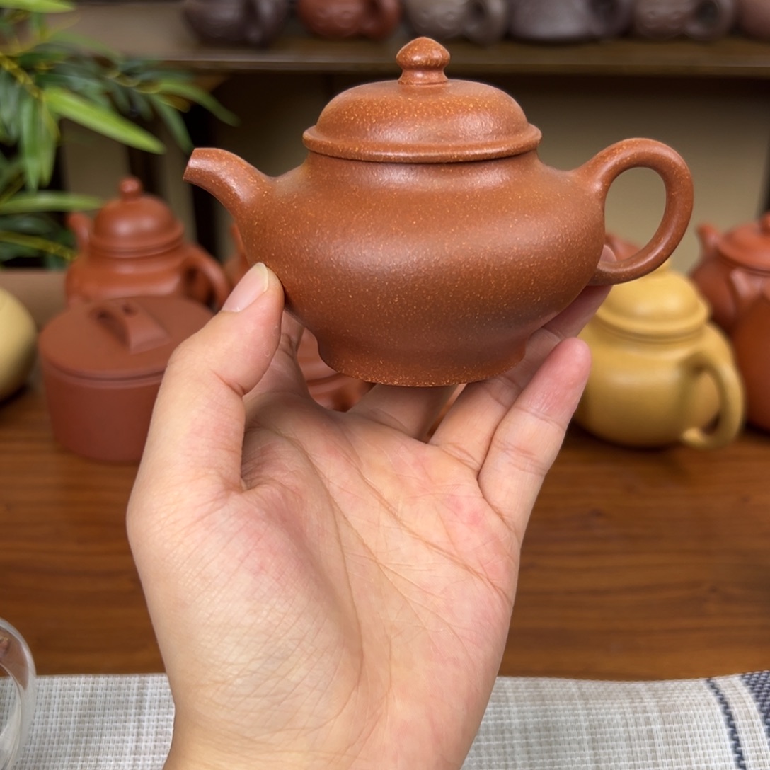 紫砂茶壶紫砂壶掇只壶黄降坡130cc