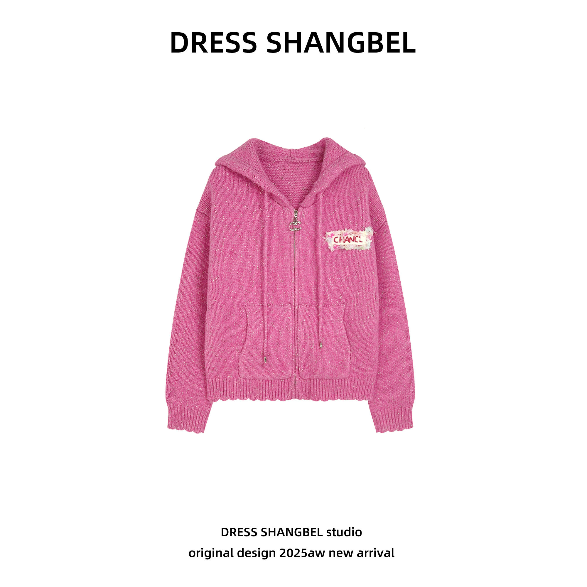 DRESS -秋冬新款C28设计师时尚潮流百搭高品质毛针织开衫6173H