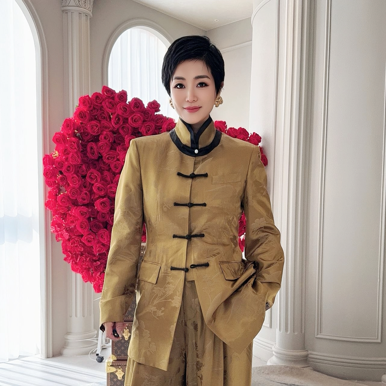 【顾文婷推荐】ELVIS蒋云 桑波缎金波瑞级中式外套 K2K03322AA907