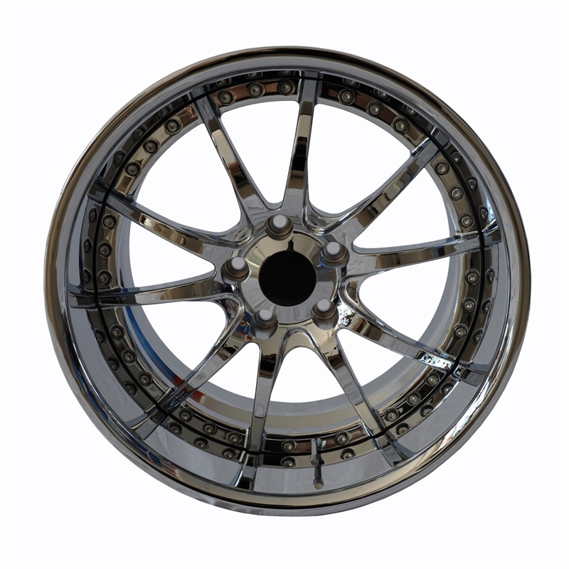 汽车轮毂2片式 18x8 18x10 水电镀 锻造铝合金