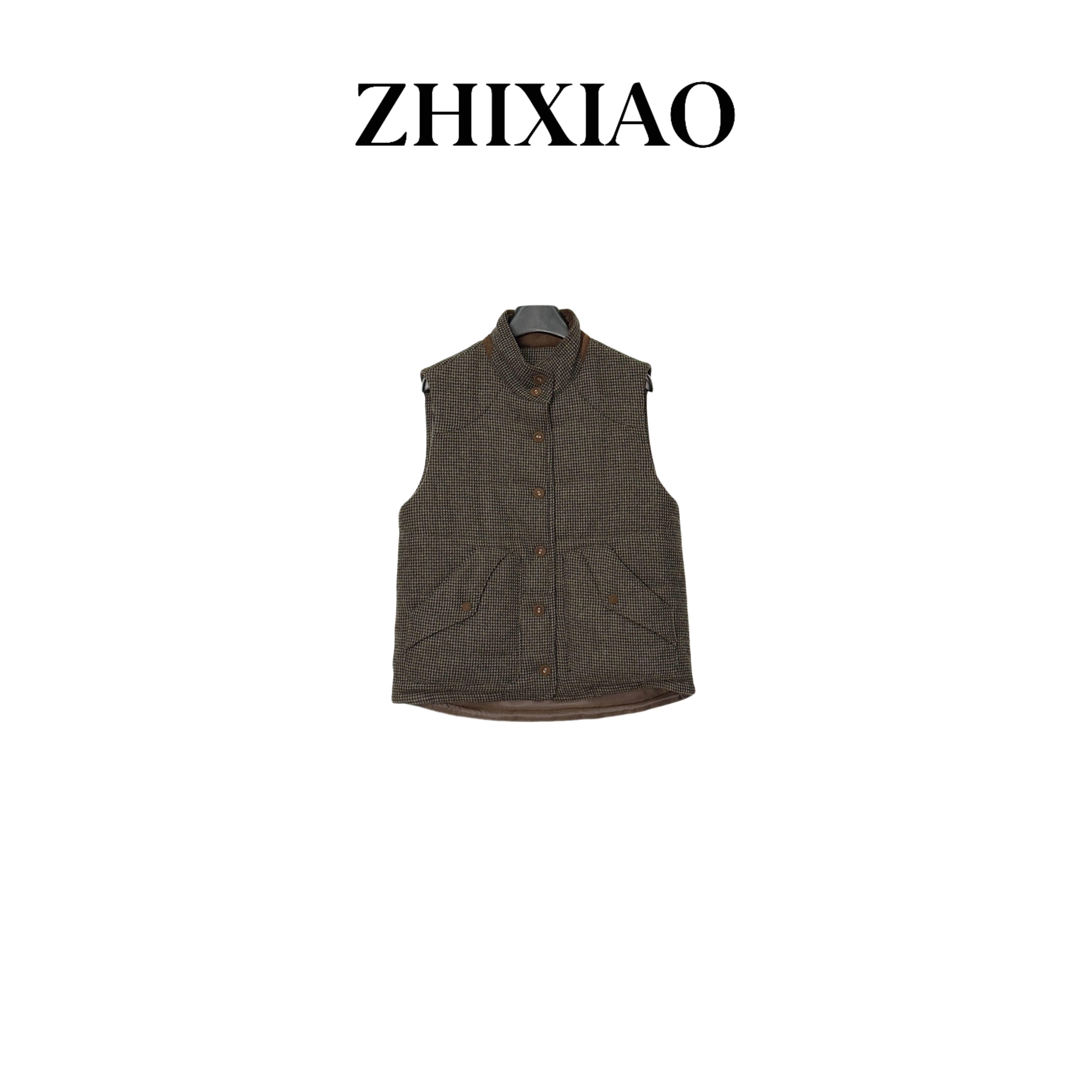 【ZHIXIAO】秋冬新款：羊毛棉服马甲72652
