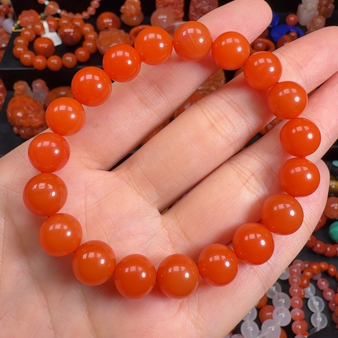 南红玛瑙未镶嵌手串10mm