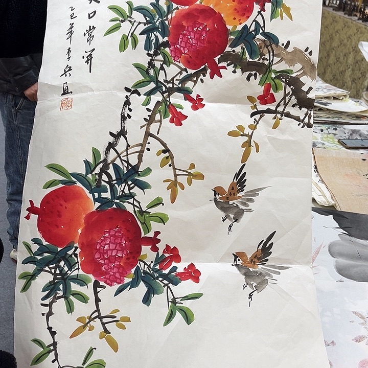 国画手绘的小卡也是我喜欢