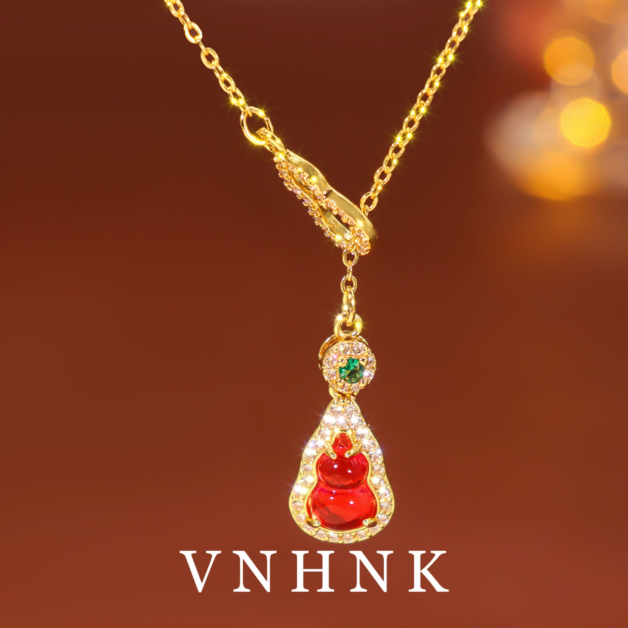 铜合金合成锆石项链 美可儿   M613  金色(48cm)时尚气质项链预售